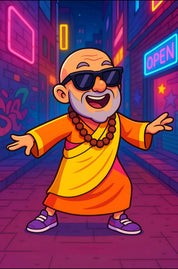 The Funny Monk - Printable